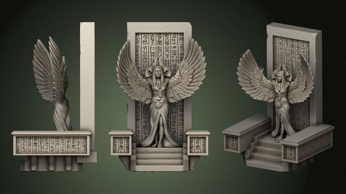 Egyptian statues and reliefs (STKE_0099) 3D model for CNC machine
